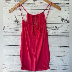 NWOT M. Rena Women's Camisole Key Hole ONE SIZE Hot Pink